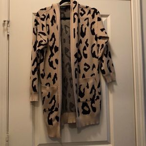 Leopard Cardigan Sweater with POCKETS